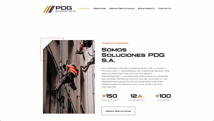 Soluciones PGD SA: Modern Construction Website