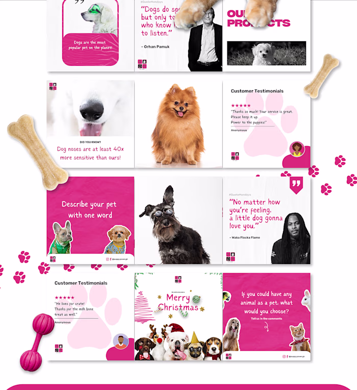 Social Media Design - Puppy Power GH on Behance