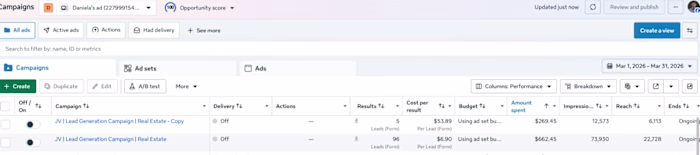 Real Estate Lead Generation Campaign | Meta Ads | Facebook Ads