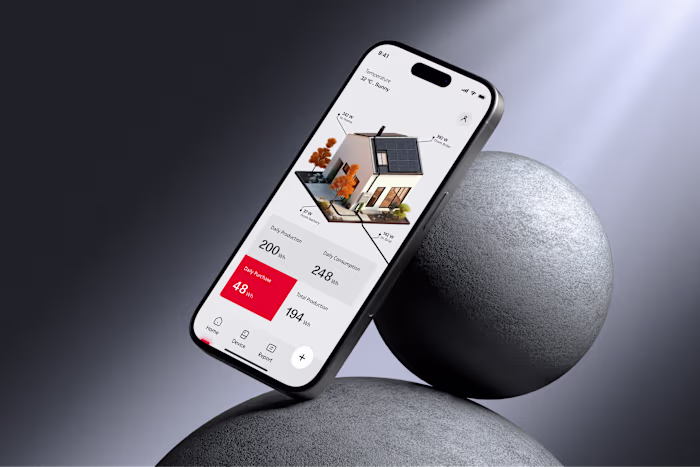 OneTronix Solar Monitoring App Design