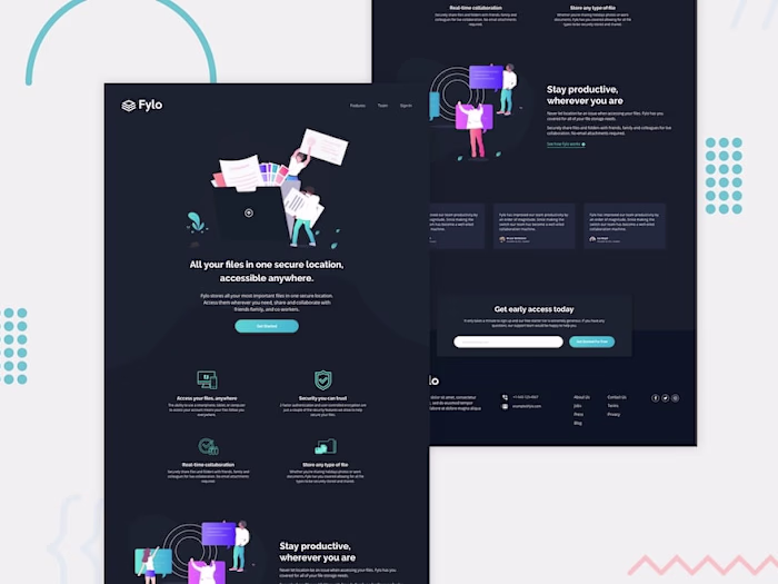 Fylo landing page