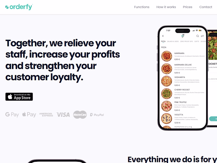 Orderfy - Webflow Design and Development