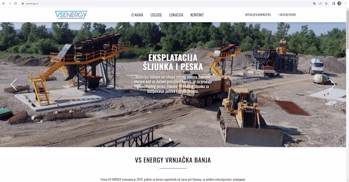 The VS ENERGY Concrete Portfolio Website