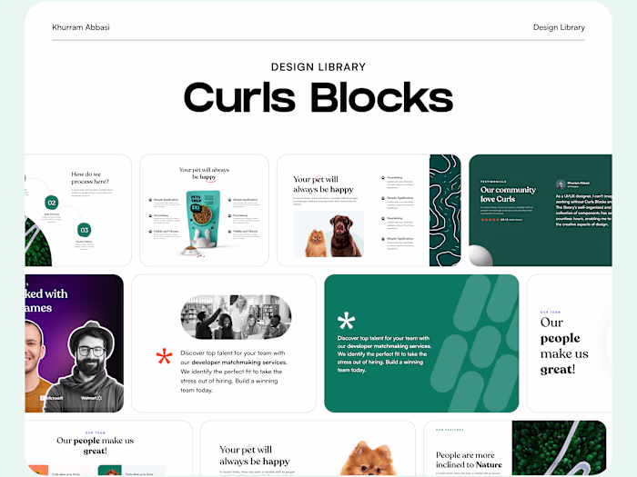 Curls Blocks Design Library