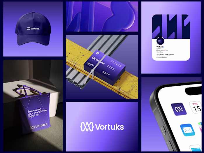 Vortuks Digital Agency – Visual Identity System