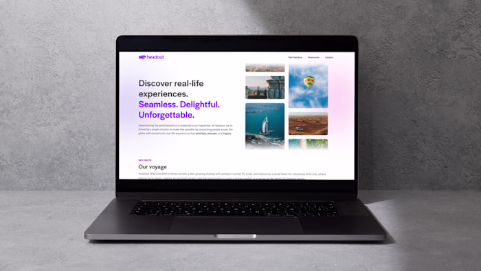 Company brand page: About us