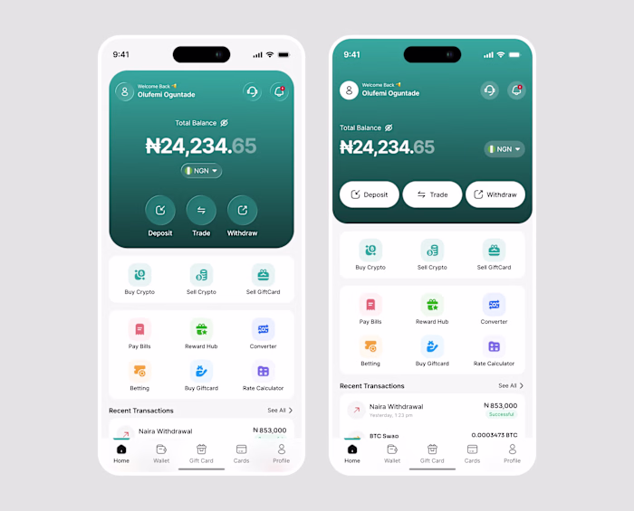 Home screen exploration