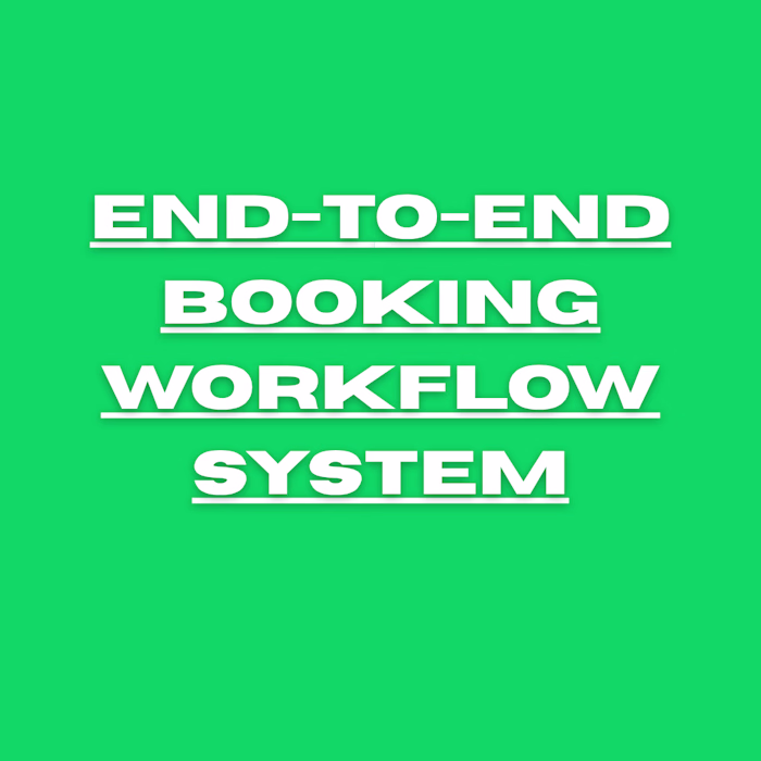 End-to-End Booking Workflow System for Events Venue