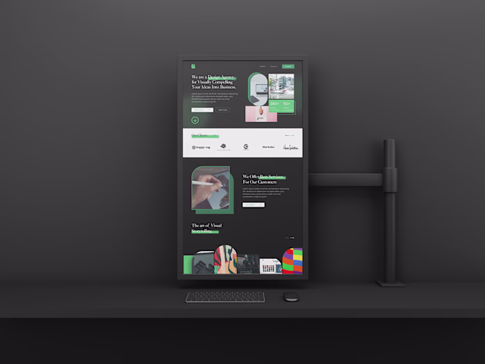 Website UIUX Design for a Design Agency. 