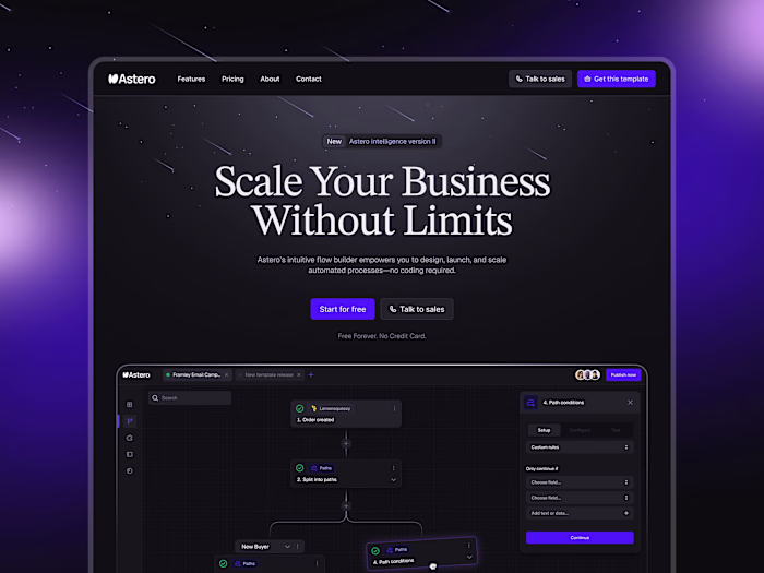 Astero - SaaS Website