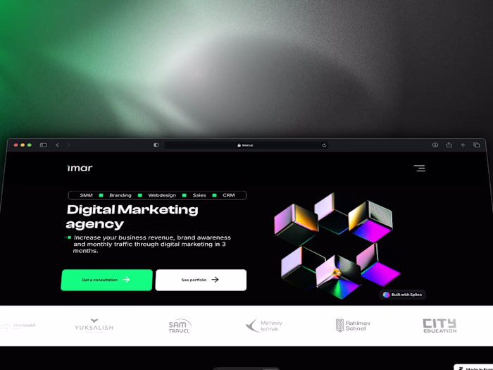 Corporate website prepared for IMAR marketing agency