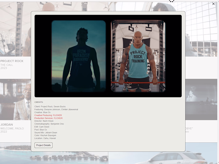 Transformative Visual Showcase for Flicker on Squarespace