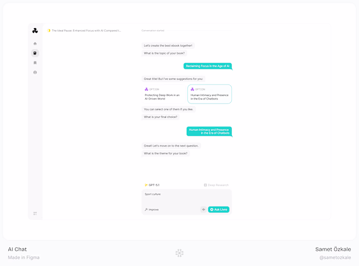 AI Chat for eBook Generation