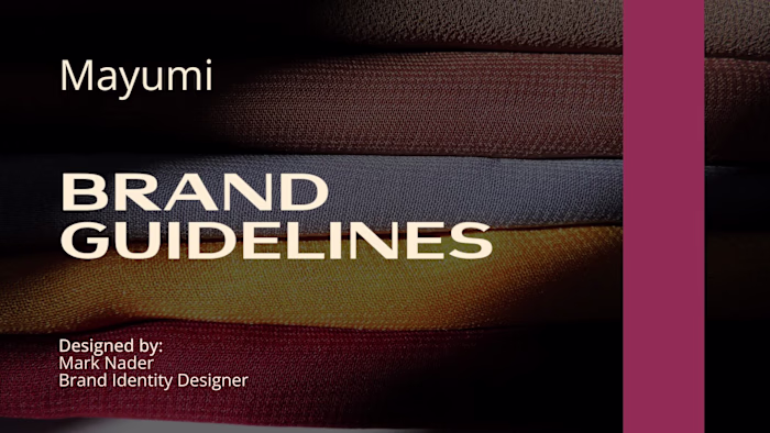 Mayumi brand identity design