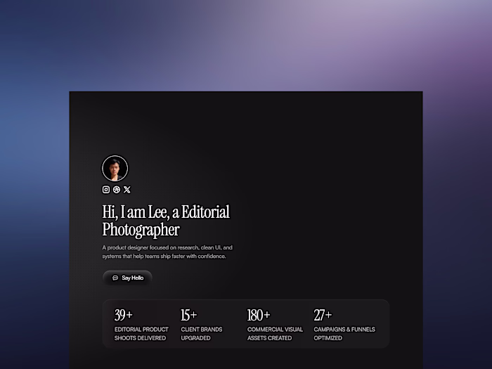 Folion Framer Template for Designers & Photographers
