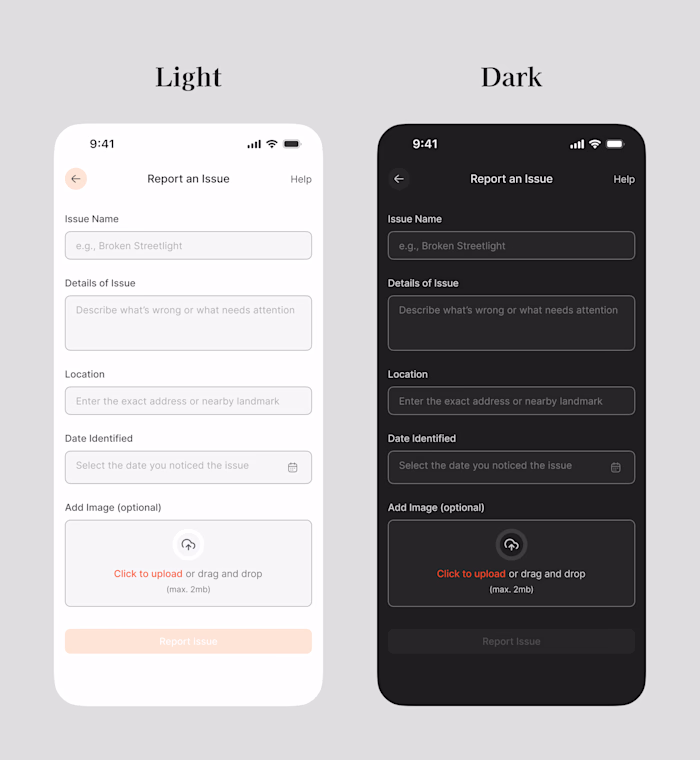 I recently redesigned a “𝐑𝐞𝐩𝐨𝐫𝐭 𝐚𝐧 𝐈𝐬𝐬𝐮𝐞” form ...