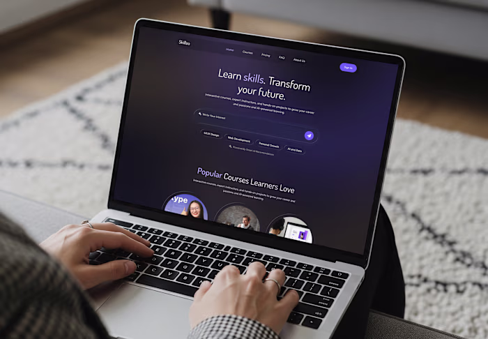 Skillzo Smart Learning Platform UI Design