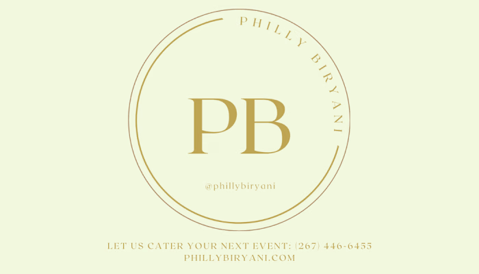 Business card for catering service