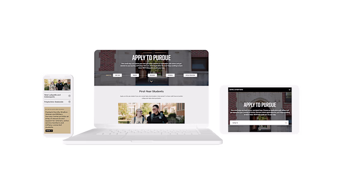 Purdue University Admissions Website Redesign