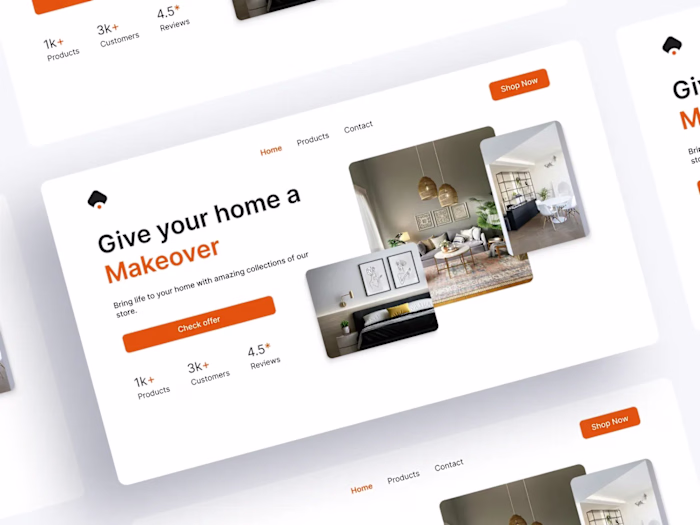 Interior Shop Landing Page