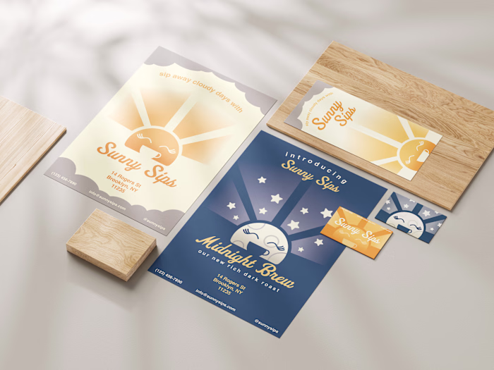 Sunny Sips Mock Campaign