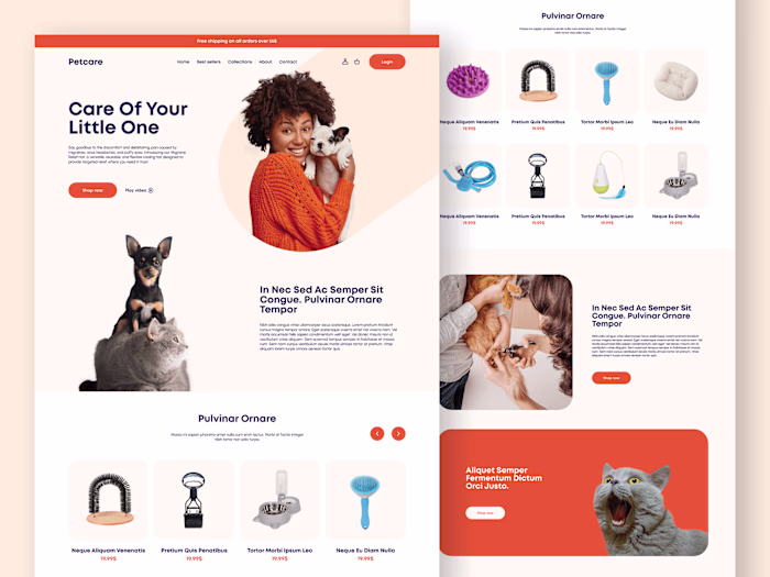 Zanipet : Pet Accessories E-commerce Website