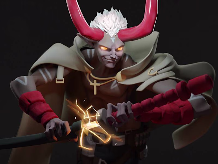 Devil man illustration