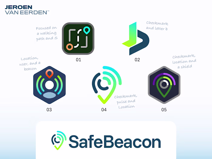 Recent finished logo for a safety app that shares your live ...