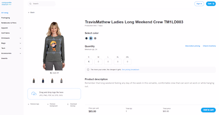 Corporate Merch Design Tool