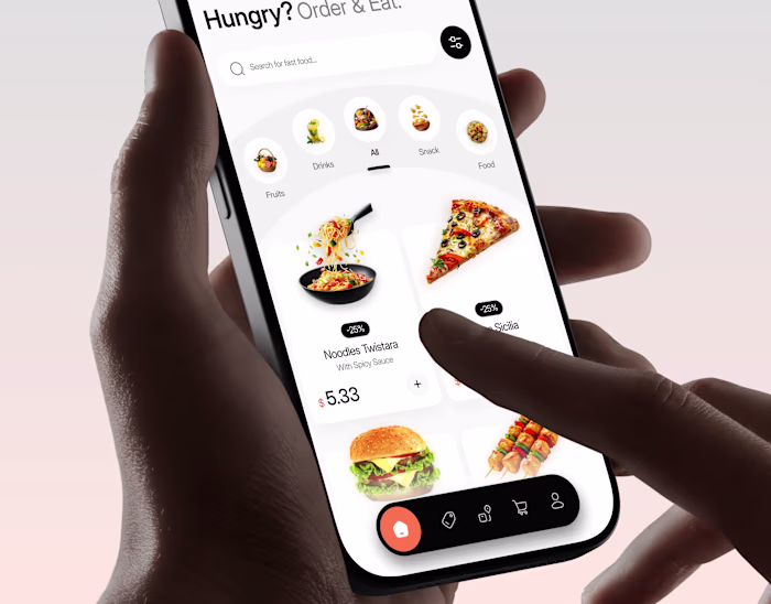 Gourmeat Food APP UI UX | Mobile App | Orbix Studio