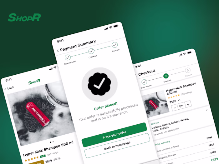 Shopr Application design