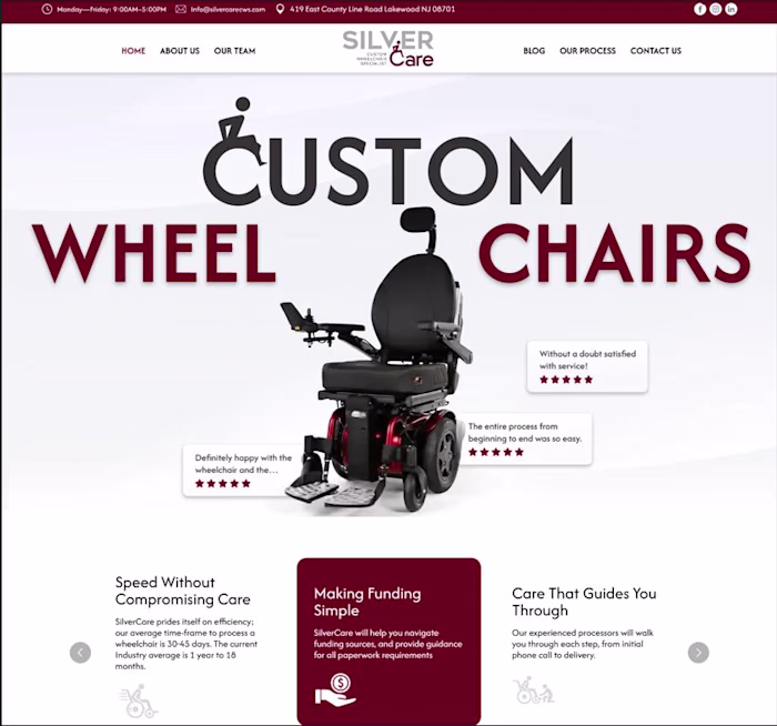 SilverCare Website Design & Development