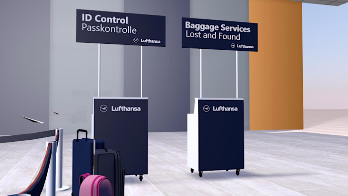 LUFTHANSA AIRLINE TICKETING BOOTH