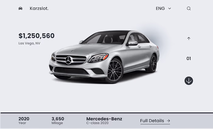 Karzslot Landing Page Design