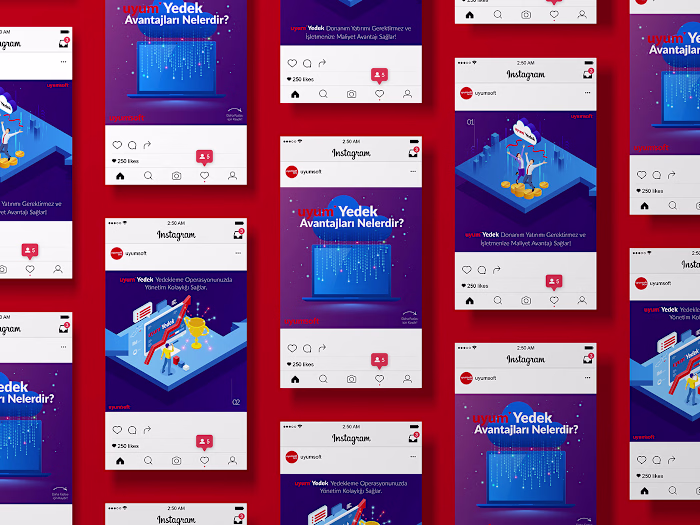 uyumYedek - Instagram Carousel Post Design