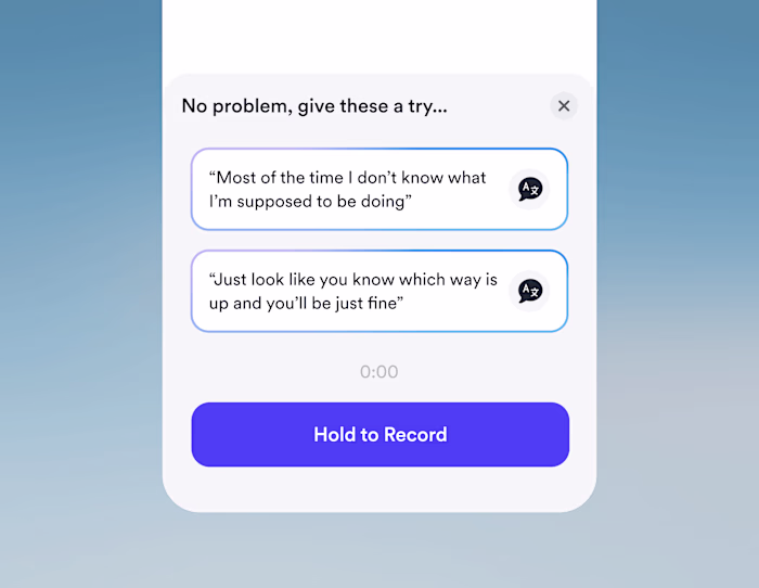 App design - AI Suggested Message Replies