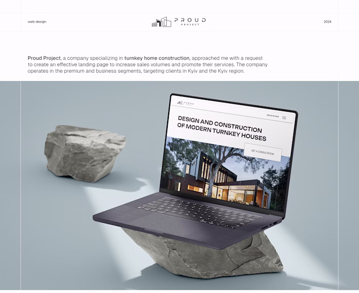 PROUD PROJECT – Architecture & Interior Studio Website 
