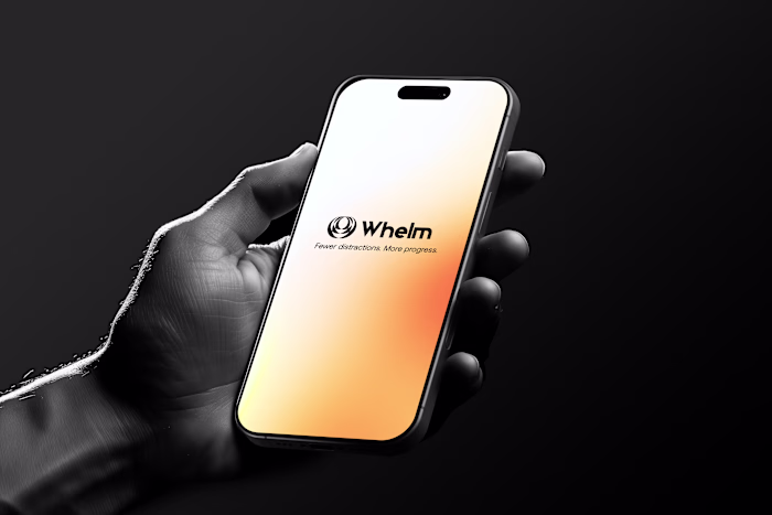 Whelm Mobile App Design