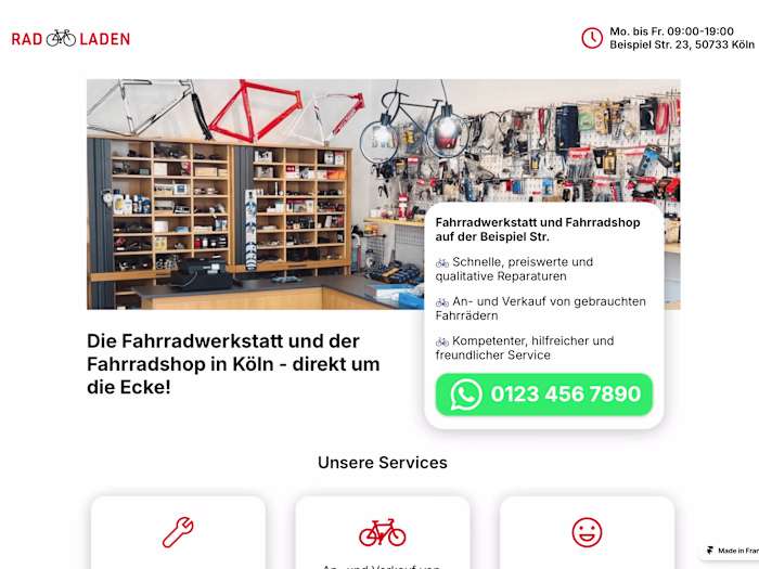 Rad Laden (Demo) - Bike Repair Shop