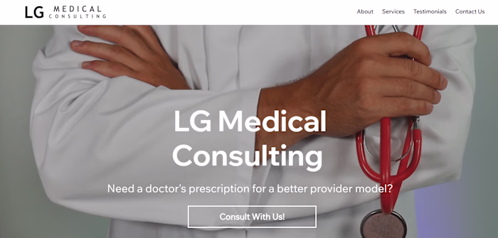 Wix Studio Medical Consultant