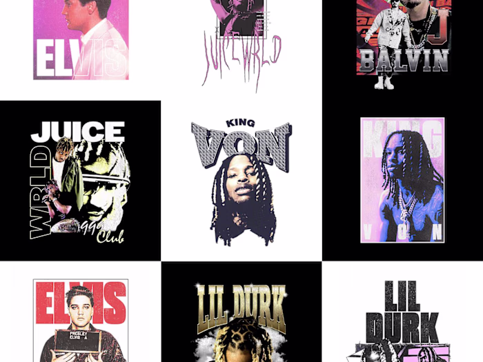 Various Merchandise Graphics