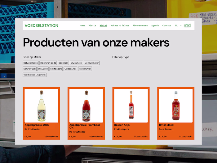 Voedselstation · Shopify Design & Development