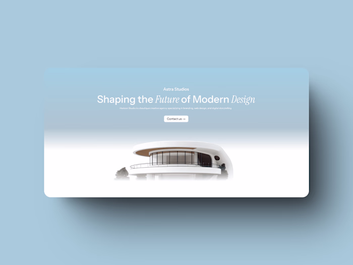 AstraStudios - Landing Page