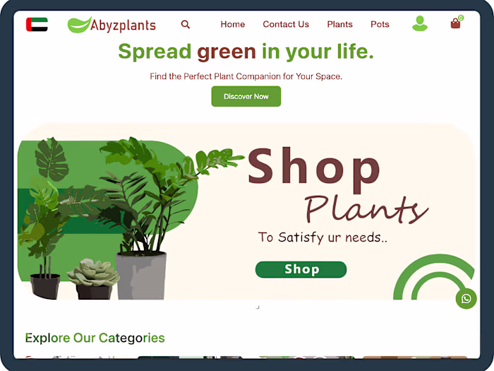 Abyzplants All-in-one platform for plant lovers.