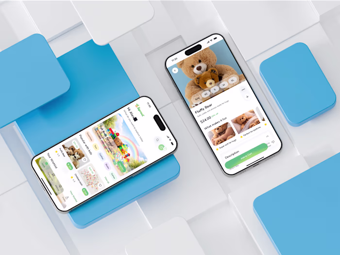 This kids ecommerce app concept