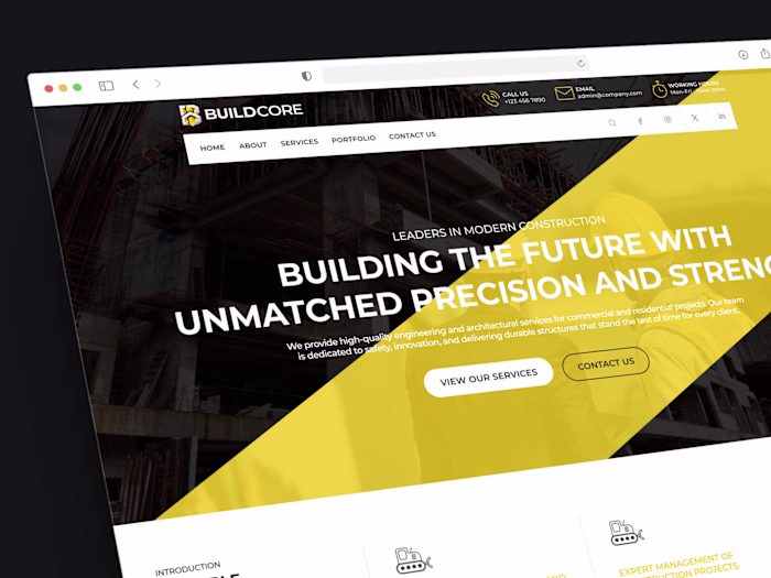 ✨ BuildCore | Industrial Engineering