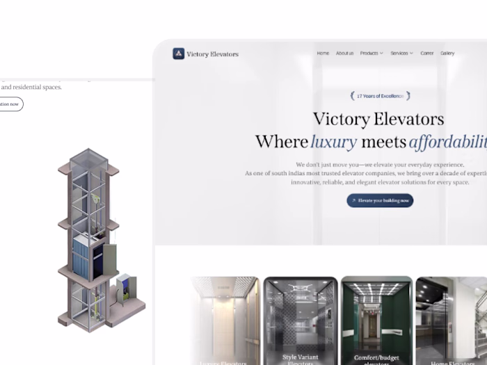 Victory Elevators - Elevating the Digital Experience