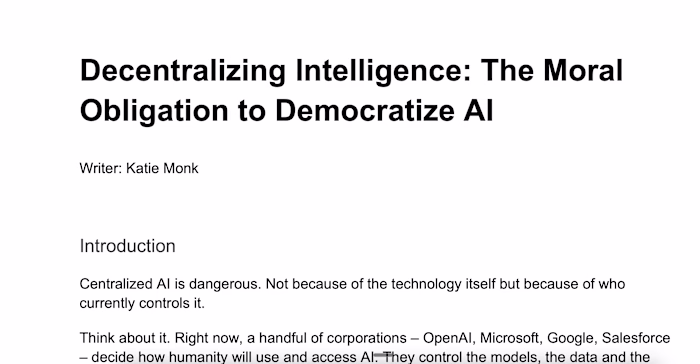 Created a strategic article for