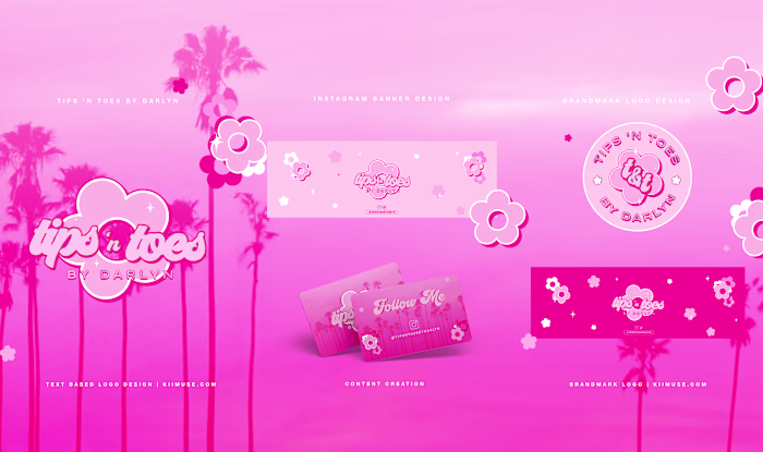 Tips ‘n Toes | Nail Tech Logo Development 