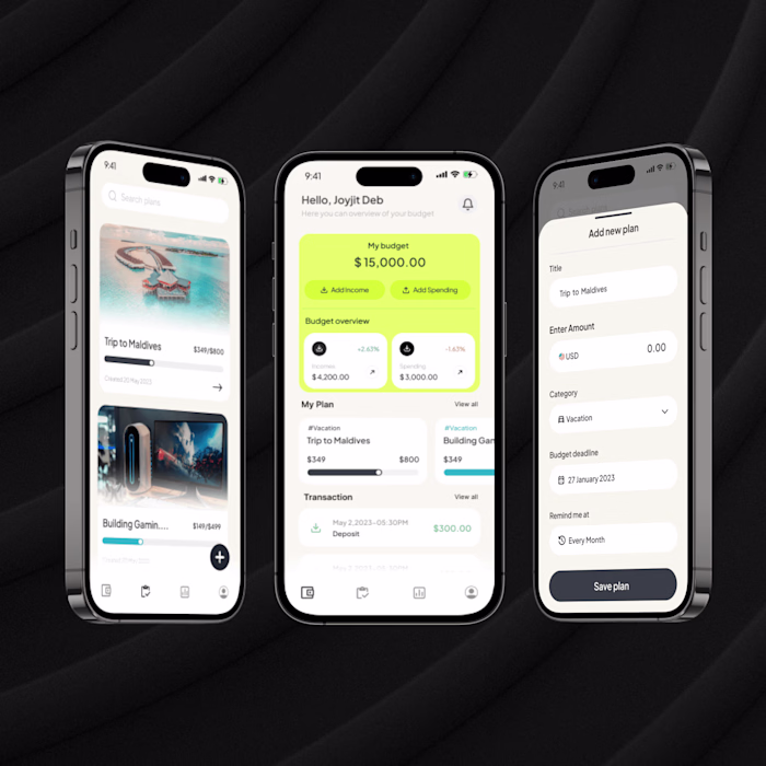 Budget Planner Mobile App Design
